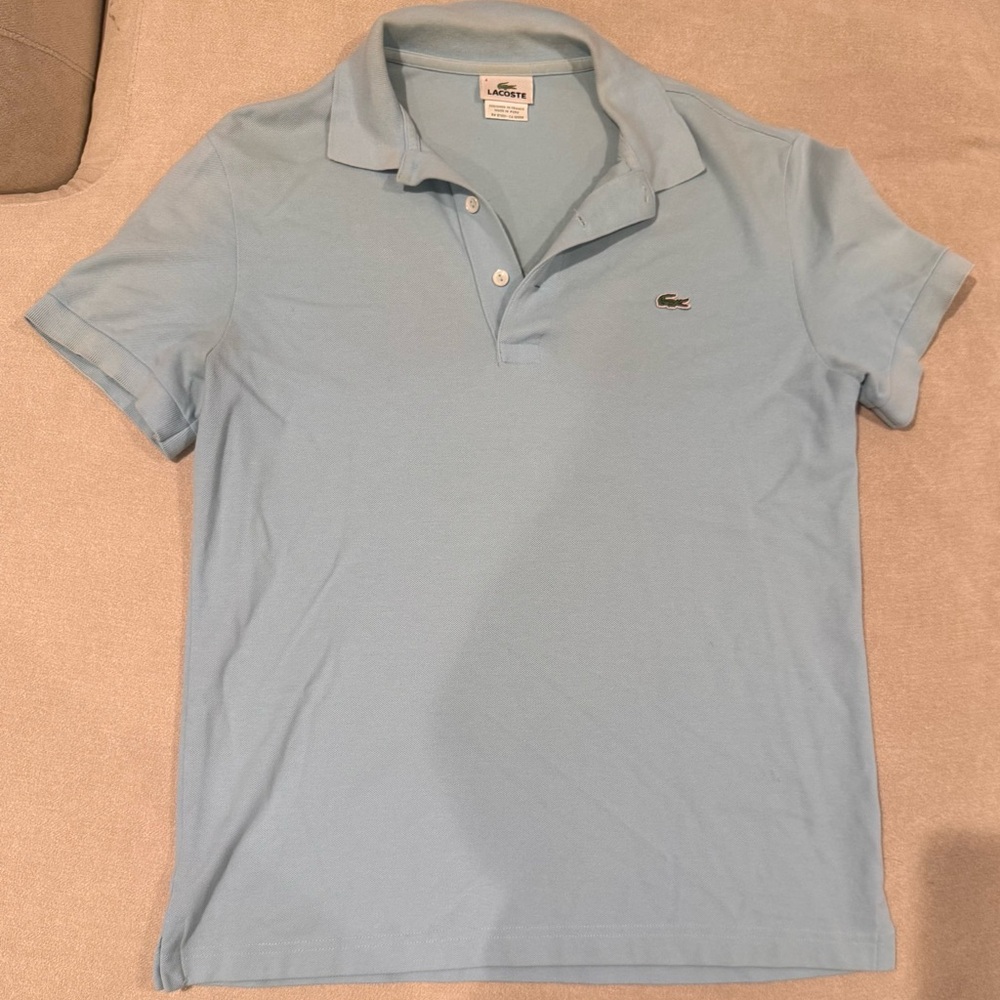 Lacoste Men's Sky Blue Polo Shirt